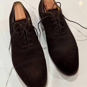 Beckett Simonon - Dean Oxford Brown Suede Shoes | Size 11 US